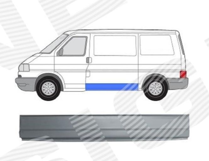 Hovedbilde Kanal med sideplate venstre VW T4